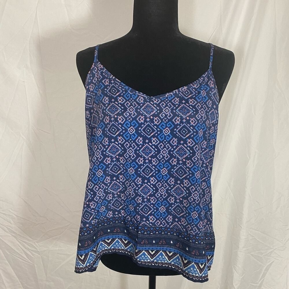 Hollister Cross Back Tank Top Womens Flowy Casual Summer Cami  L